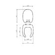 KIAMAMI VALENTINA - Abattant De Siège De Toilette Pour Handicapés En Mdf Avec Ouverture Centrale - vignette
