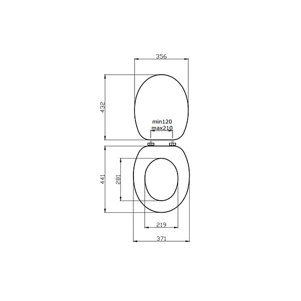 KIAMAMI VALENTINA - Abattant Universel Pour Toilettes À Fermeture Lente Design Moderne - large