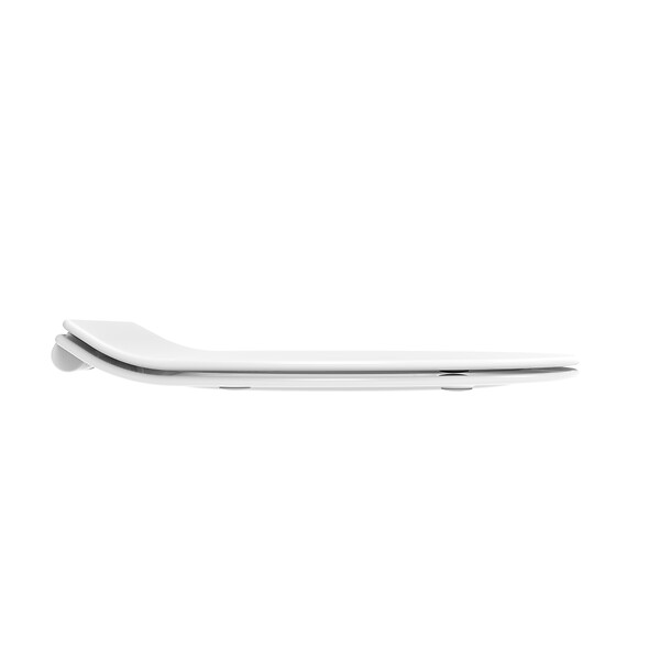 KIAMAMI VALENTINA - Couvercle De Toilette Universel À Fermeture Douce En Thermoplastique Blanc - large