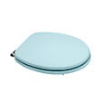 KIAMAMI VALENTINA - Couvre-Siège De Toilettes À Compatibilité Universelle Bleu Clair Certifié Fsc Mdf - vignette