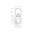 KIAMAMI VALENTINA - Couvre-Siège De Toilettes À Compatibilité Universelle Bleu Clair Certifié Fsc Mdf - vignette