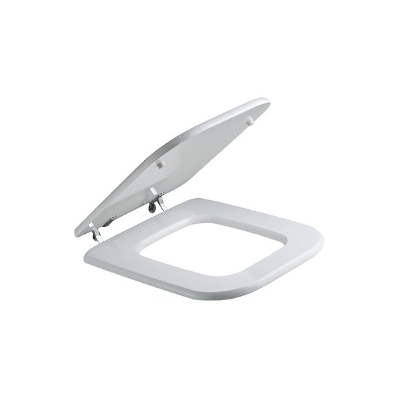 KIAMAMI VALENTINA - Couvercle De Siège De Toilette Compatible Avec La Série Conca Couleur Blanc Optique - large