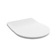 KIAMAMI VALENTINA - Couvercle De Toilette Ralenti En Forme De D En Thermoplastique Blanc. - vignette