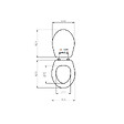 KIAMAMI VALENTINA - Couverture De Siège De Toilette En Mdf Compatible Blanc Inca - vignette