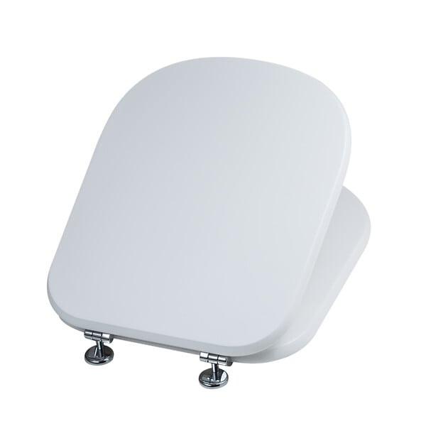 KIAMAMI VALENTINA - Modèle Oasi Abattant De Siège De Toilette Compatible En Mdf Blanc - large