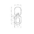 KIAMAMI VALENTINA - Modèle Oasi Abattant De Siège De Toilette Compatible En Mdf Blanc - vignette