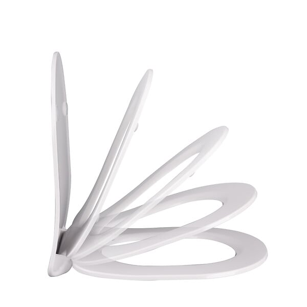 KIAMAMI VALENTINA - Siège De Wc Avec Amortissement En Termorésistant Blanc Brillant - large