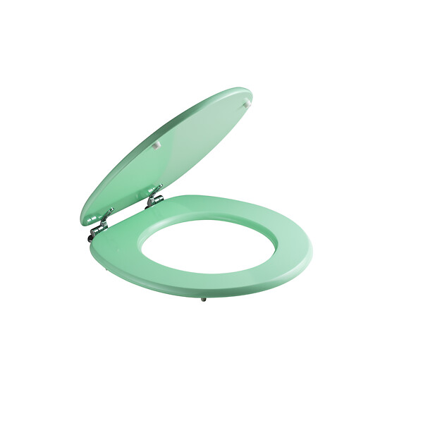 KIAMAMI VALENTINA - Abattant De Toilettes En Mdf Vert Certifié Fsc Compatibilité Universelle - large