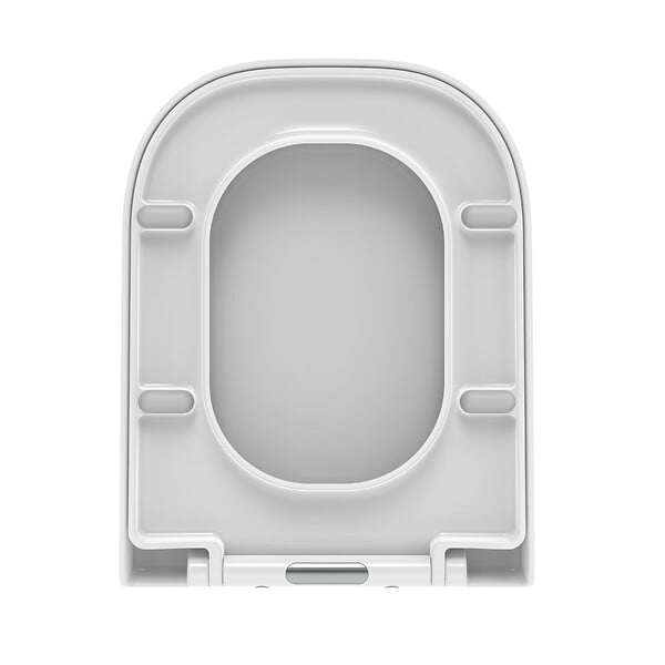 KIAMAMI VALENTINA - Housse De Siège De Toilette En Thermodurcissable Blanc Brillant - large
