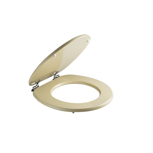 KIAMAMI VALENTINA - Siège De Toilette Universel En Bois, Couleur Champagne, Certifié Fsc - large