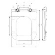KIAMAMI VALENTINA - Couvercle De Toilette En Thermoplastique Blanc Brillant De Forme Q - vignette
