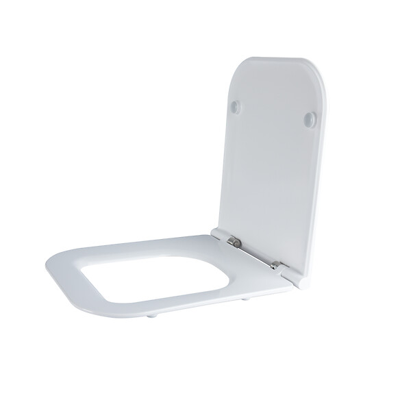 KIAMAMI VALENTINA - Couvercle De Toilette En Thermoplastique Blanc Brillant De Forme Q - large