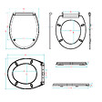 KIAMAMI VALENTINA - Couvercle De Toilette Universel En Duroplast Avec Fermeture Ralentie - vignette