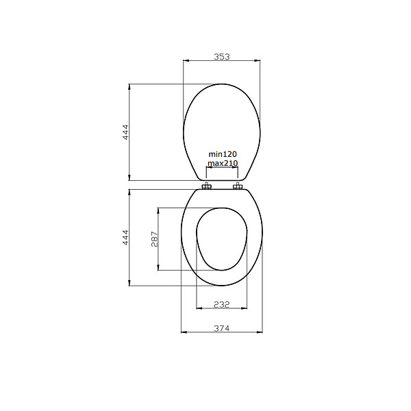 KIAMAMI VALENTINA - Housse De Siège Wc Compatible Mdf Fsc Modèle Jolly - large