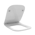 KIAMAMI VALENTINA - Housse De Siège De Toilette Carrée Slim En Thermoplastique Renforcé Blanc - vignette