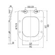 KIAMAMI VALENTINA - Housse De Siège De Toilette Carrée Slim En Thermoplastique Renforcé Blanc - vignette