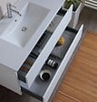KIAMAMI VALENTINA - Meuble De Salle De Bains Suspendu 100Cm Avec Tiroirs Blanc | Berlin - vignette