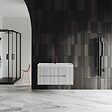 KIAMAMI VALENTINA - Meuble De Salle De Bain Suspendu 100Cm Blanc Mat | Cortina - vignette