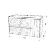 KIAMAMI VALENTINA - Meuble De Salle De Bain Suspendu 100Cm Blanc Mat | Cortina - vignette