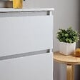 KIAMAMI VALENTINA - Meuble De Salle De Bains Suspendu 80Cm 2 Tiroirs Blanc Avec Miroir 80X110 | Bilbao - vignette