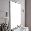 KIAMAMI VALENTINA - Meuble De Salle De Bains Suspendu 80Cm 2 Tiroirs Blanc Avec Miroir 80X110 | Bilbao - vignette