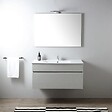 KIAMAMI VALENTINA - Armoire De Toilette Murale 100Cm Tiroir Sous Lavabo Gris Lune  | Silvia - vignette