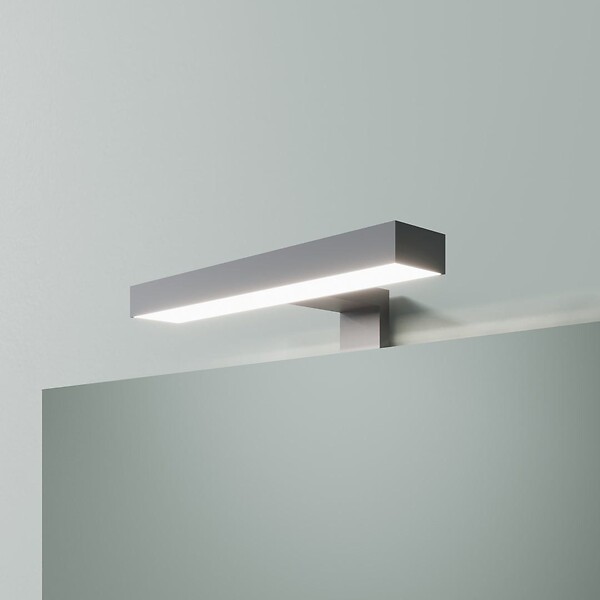 KIAMAMI VALENTINA - Meuble-Lavabo Suspendu 80Cm Chêne Blanc Et Beton, Meuble Lavabo | Elba - large
