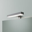 KIAMAMI VALENTINA - Meuble-Lavabo Suspendu 80Cm Chêne Blanc Et Beton, Meuble Lavabo | Elba - vignette