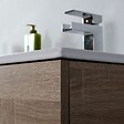 KIAMAMI VALENTINA - Meuble De Salle De Bains De 120 Cm Avec Double Lavabo En Chêne Well Suspendu | Sole - vignette
