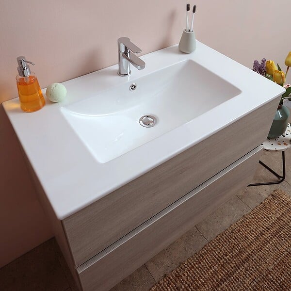 KIAMAMI VALENTINA - Modèle De Berlin Pour La Salle De Bain 80 Cm Avec Tiroir - large