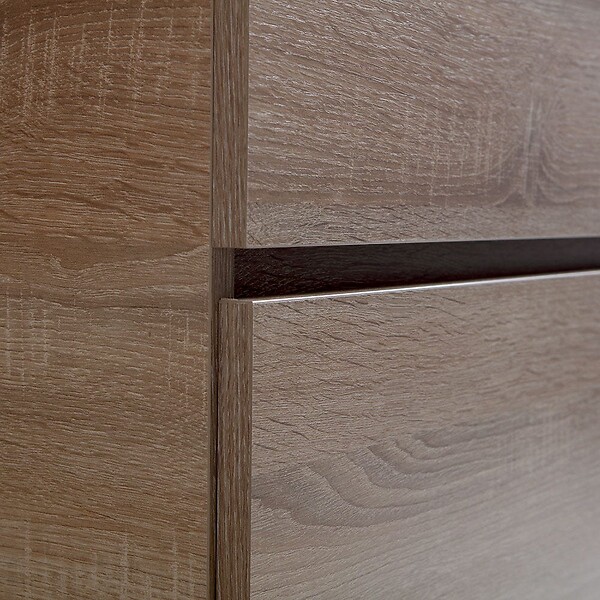 KIAMAMI VALENTINA - Meuble De Salle De Bain Suspendu 100 Cm En Bois De Chêne | Sole - large
