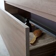 KIAMAMI VALENTINA - Meuble De Salle De Bain Suspendu 100 Cm En Bois De Chêne | Sole - vignette