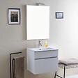 KIAMAMI VALENTINA - Meuble De Salle De Bain Suspendu 60 Cm Blanc Bois | Sole - vignette