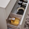 KIAMAMI VALENTINA - Meuble De Salle De Bain Suspendu 100 Cm Avec Tiroir Blanc Effect Bois | Sole - vignette