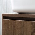 KIAMAMI VALENTINA - Meuble De Salle De Bain En Bois Noyer Foncé, Lavabo, Miroir Tactile Led | Siena - vignette