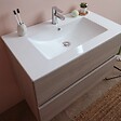 KIAMAMI VALENTINA - Meubles De Salle De Bain En 80 Cm Avec Tiroir Et Éclairage À Led Berlin Elm Leone - vignette