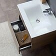 KIAMAMI VALENTINA - Meuble De Salle De Bains De 60 Cm Avec Tiroir, Miroir Et Lavabo En Chêne | Sole - vignette