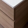 KIAMAMI VALENTINA - Meuble De Salle De Bains De 60 Cm Avec Tiroir, Miroir Et Lavabo En Chêne | Sole - vignette