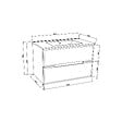 KIAMAMI VALENTINA - Meuble De Salle De Bain Bicolore 80Cm Chêne Blanc, 2 Tiroirs Gris | Magnolia - vignette