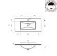 KIAMAMI VALENTINA - Armoire De Salle De Bains Suspendue 90Cm Lavabo Blanc Et Miroir | Sole - vignette