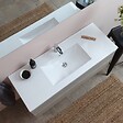 KIAMAMI VALENTINA - Armoire De Toilette Murale Avec Lavabo Intégré Et Miroir Série Berlin 120 Cm - vignette