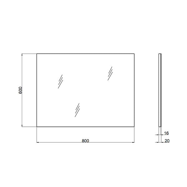 KIAMAMI VALENTINA - Meuble De Salle De Bain Suspendu Blanc Brillant 80Cm 2 Tiroirs, Miroir Avec Lampe | Benaco - large