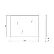 KIAMAMI VALENTINA - Meuble De Salle De Bain Suspendu Blanc Brillant 80Cm 2 Tiroirs, Miroir Avec Lampe | Benaco - vignette