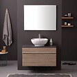 KIAMAMI VALENTINA - Meuble De Salle De Bains 90Cm Avec Plateau Ardoise Pour Lavabo À Poser | Sole - vignette