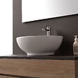 KIAMAMI VALENTINA - Meuble De Salle De Bains 90Cm Avec Plateau Ardoise Pour Lavabo À Poser | Sole - vignette