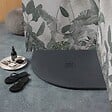 KIAMAMI VALENTINA - Plateau De Douche Angulaire 90X90 En Résine Anthracite | Muse - vignette