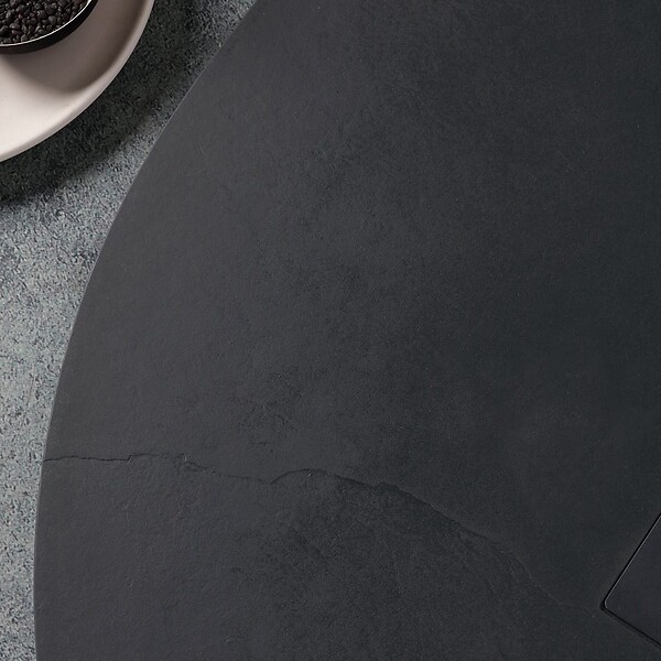 KIAMAMI VALENTINA - Plateau De Douche Angulaire 90X90 En Résine Anthracite | Muse - large
