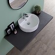 KIAMAMI VALENTINA - Lavabo Ovale À Poser En Céramique 44 Cm De Profondeur - vignette