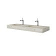 KIAMAMI VALENTINA - 120Cm Chêne Glacé Double Vasque Hpl Pour Salle De Bain - vignette