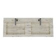 KIAMAMI VALENTINA - 120Cm Chêne Glacé Double Vasque Hpl Pour Salle De Bain - vignette